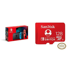 
                        
                          將圖片載入圖庫檢視器 Nintendo Switch with Neon Blue and Neon Red Joy‑Con - HAC-001(-01) + SanDisk 128GB MicroSDXC UHS-I Card - JOY2ESpree
                        
                      