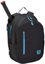 
                        
                          Load image into Gallery viewer, Wilson Sporting Goods Tennis Bag, Black/Blue/Silver, OSFA - JOY2ESpree
                        
                      