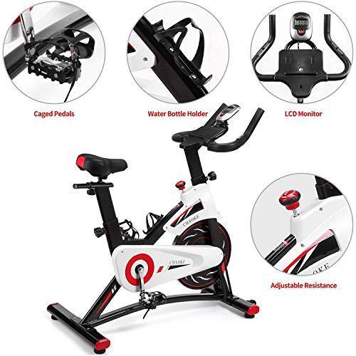 Exercise Bike, CHAOKE Indoor Cycling Bike, Stationary Bike Magnetic Resistance Whisper Quiet - JOY2ESpree