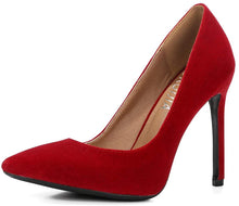 
                        
                          Muat gambar ke penampil Galeri, LIURUIJIA Womens Stiletto Pumps Pointed Toe High Heel Slip On Wedding Party Office Shoes 666
                        
                      