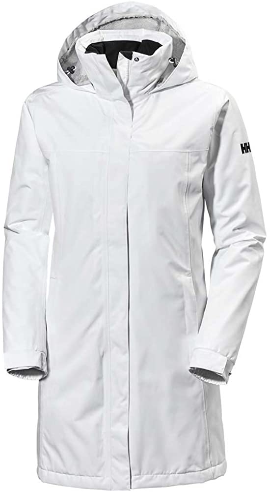 Helly-Hansen Womens Aden Insulated Waterproof Windproof Breathable Long Length Packable Hood Rain Coat Jacket