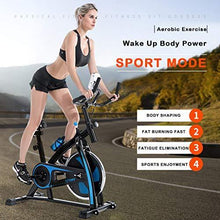 
                        
                          画像をギャラリービューアに読み込む, SUIPGAN Exercise Bike, Indoor Cycling Bike Stationary, Workout Bike for Home Cardio Gym with Tablet Mount, Pulse Sensor and LCD Monitor (Black/Blue) - JOY2ESpree
                        
                      