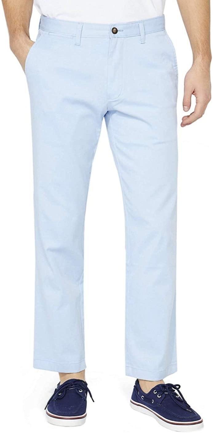 Nautica Men's Classic Fit Flat Front Stretch Solid Chino Deck Pant - JOY2ESpree