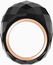 
                        
                          Load image into Gallery viewer, Swarovski Nirvana Ring Black Rose-Gold Tone PVD - JOY2ESpree
                        
                      