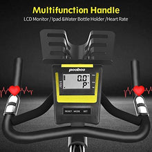 
                        
                          Cargar imagen en el visor de la galería, Pooboo Indoor Cycling Bike Belt Drive Exercise Bike Stationary with Comfortable Seat Cushion, Tablet Holder and LCD Monitor for Home Workout - JOY2ESpree
                        
                      