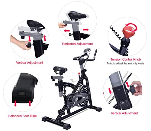 IDEER LIFE Exercise Bike Stationary Indoor Cycling Bicycle, Stationary Spin Bike - JOY2ESpree