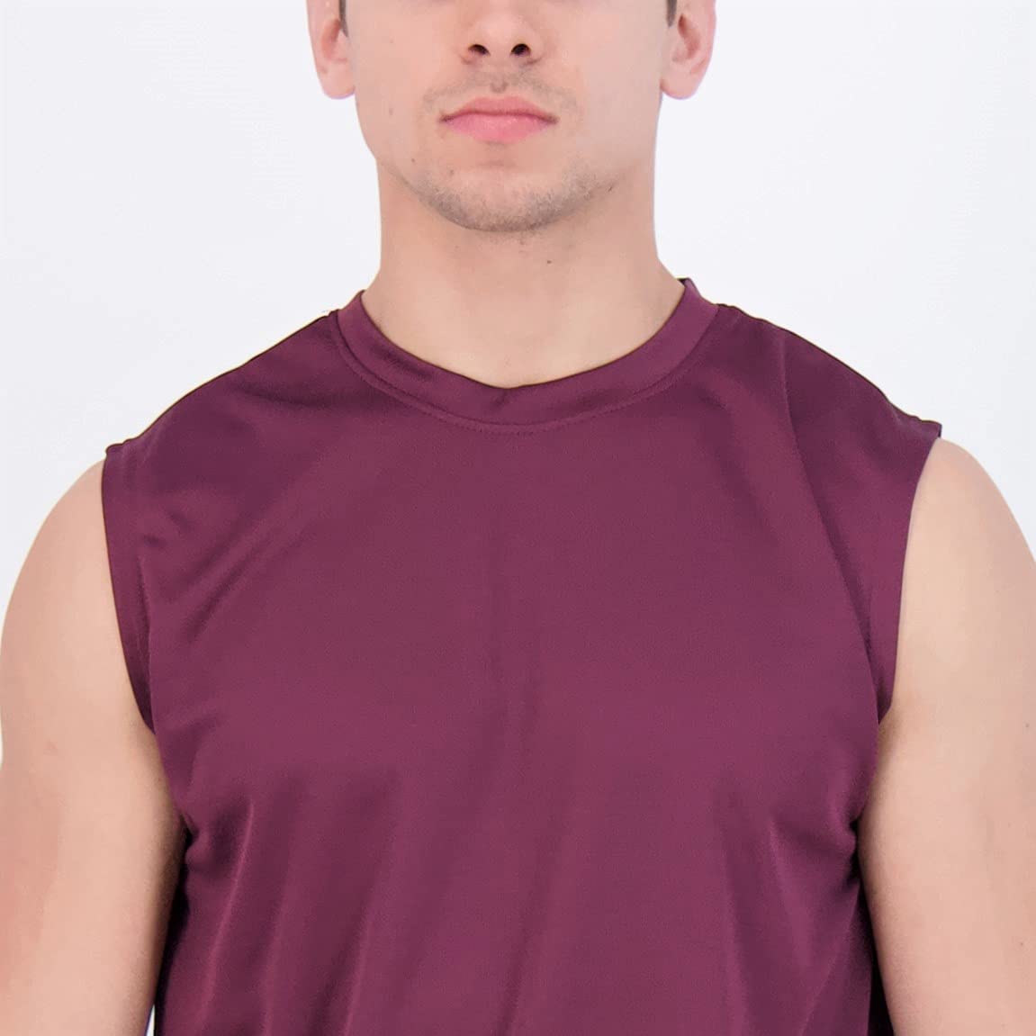 Real Essentials 5 Pack: Men's Mesh Active Athletic Tech Tank Top - Workout & Training Activewear