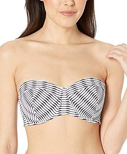 Tommy Bahama White Island Cays Underwire Strapless Bra Swim Top, US Small - JOY2ESpree
