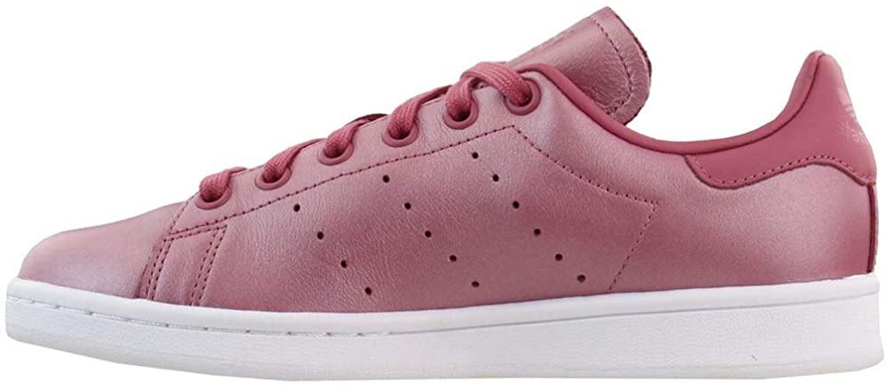 adidas Womens Stan Smith Lace Up Sneakers Shoes Casual - Burgundy - JOY2ESpree