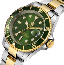 
                        
                          Cargar imagen en el visor de la galería, Mens Luxury Watches Ceramic Bezel Sapphire Glass Luminous Quartz Silver Gold Two Tone Stainless Steel Watch
                        
                      