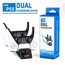 
                        
                          गैलरी व्यूवर में इमेज लोड करें, Controller Charger for PS5, Dual USB C Ports PS5 Controller Charging Station Dock for Sony Playstation 5 DualSense Wireless Controller - JOY2ESpree
                        
                      
