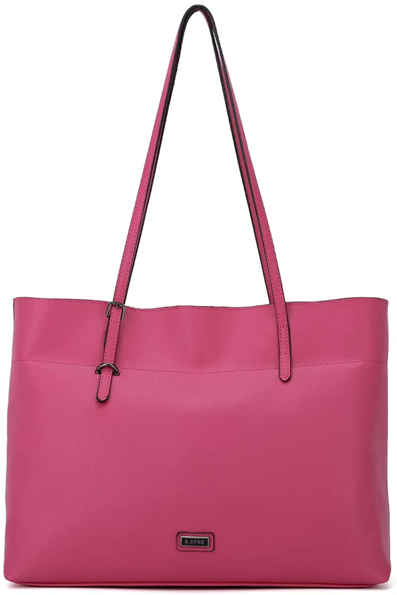 K.EYRE Women's Soft Faux Leather Tote Bag Purse Handbags Wallet Tote Shoulder Bag Purse Large Capacity