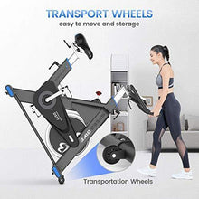 
                        
                          將圖片載入圖庫檢視器 pooboo Exercise Bike Belt Driven Indoor Cycling Bike Commercial Standard Stationary Bike with 44lbs Flywheel for Professional Cardio Workout - JOY2ESpree
                        
                      