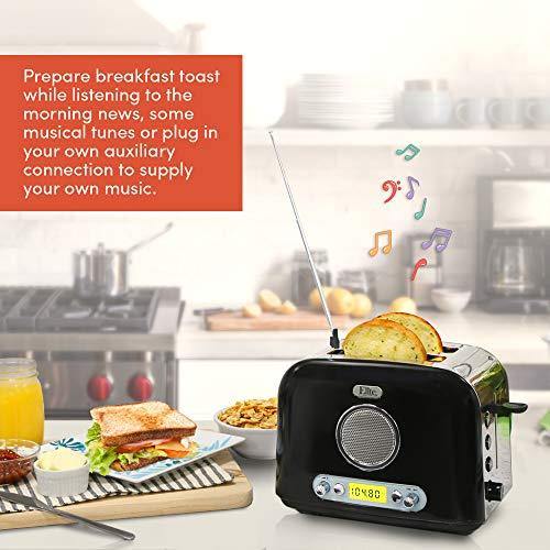 Maxi-Matic ERT-6067 Long Cool Touch 4-Slice Toaster Extra Wide 1.25" Slots for Bagels Waffles, 2, White - JOY2ESpree