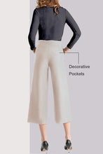 
                        
                          將圖片載入圖庫檢視器 Tsful High Waisted Wide Leg Pants for Women Summer Business Casual Crop Dress Pants Stretch Pull On Capris
                        
                      