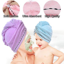 
                        
                          Load image into Gallery viewer, Vinker 3 Pack Hair Towel Wrap, Microfiber Quick Drying Hair Towels, Bath Dryer Caps, Bath Hair Drying Towel, Quick Dryer Hat for Women Girls
                        
                      