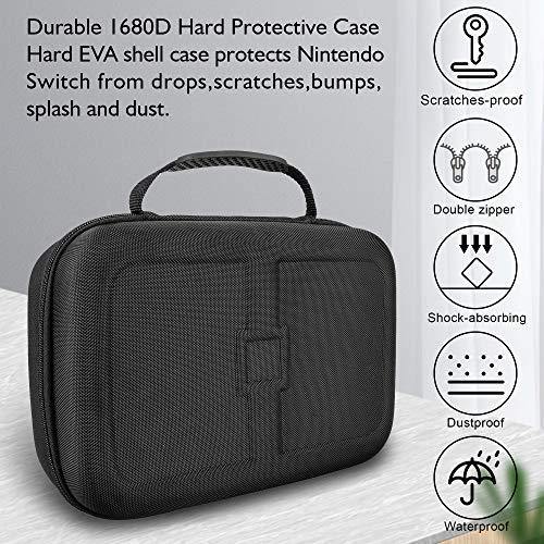 Carrying Storage Case for Nintendo Switch, LP Portable Travel Case Protective Hard Shell Bag with Separate Storage Space for Switch Console - JOY2ESpree