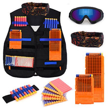 
                        
                          將圖片載入圖庫檢視器 Kids Tactical Vest Kit for Nerf N-strike Elite Series with 50 Bullets Refill Darts + 2 Reload Clips + Face Tube Mask + Protective Glasses + hand wrist band
                        
                      