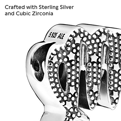 Pandora Jewelry Sparkling Virgo Zodiac Cubic Zirconia Charm in Sterling Silver - JOY2ESpree