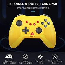 
                        
                          Load image into Gallery viewer, STOGA Wireless Controller for Switch, Proslife Gamepad Joystick with Auto Turbo, 6-Axis Gyro, Replacement for Nintendo Switch controller, Yellow - JOY2ESpree
                        
                      