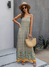 
                        
                          Muat gambar ke penampil Galeri, KIRUNDO 2021 Summer Women’s Spaghetti Maxi Dress V Neck High Waist Backless Dress
                        
                      