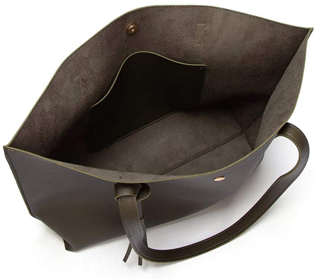 Women's Soft Faux Leather Tote Shoulder Bag from Dreubea, Big Capacity Tassel Handbag