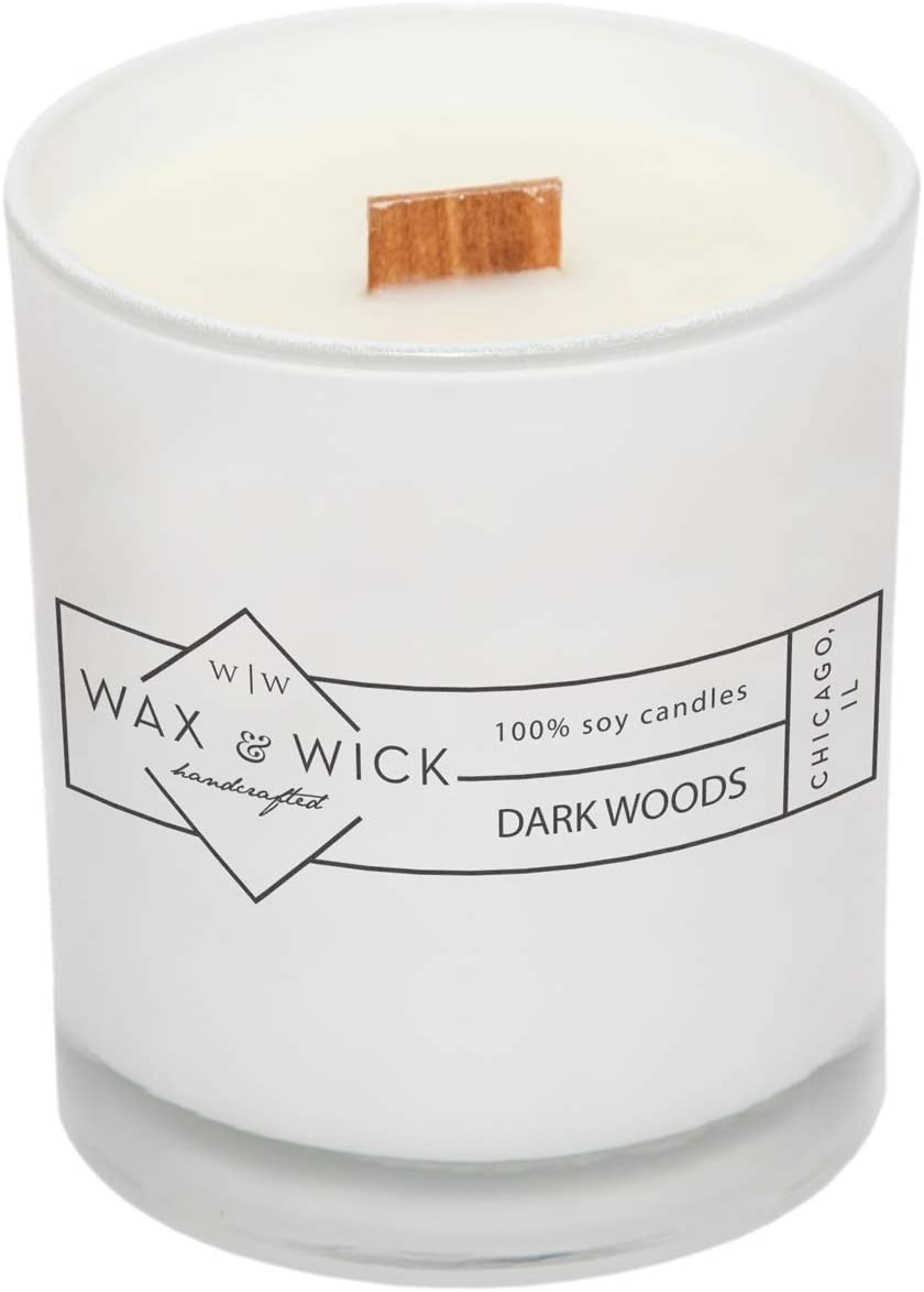 Scented Soy Candle: 100% Pure Soy Wax with Wood Double Wick
