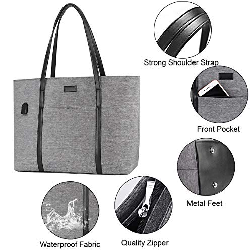 Laptop Tote Purse Large, Business Women Work Bag Teacher Tote Bag Many Pockets