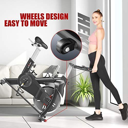 Heka Exercise Bike Indoor Cycling Bike Stationary Spin Bike 440lbs Weight Capacity - JOY2ESpree