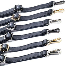 
                        
                          Muat gambar ke penampil Galeri, SUPXINJIA Leather Purse Strap Replacement - Adjustable for Handbags Crossbody or Shoulder Bags 34-59 Inch Long, 0.7 Inch Wide, Black with Gold Clasp
                        
                      