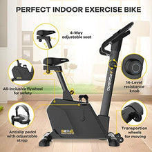 
                        
                          画像をギャラリービューアに読み込む, pooboo Magnetic Exercise Bike Upright Bike Stationary with Monitor &amp; Pad holder Home Workout - JOY2ESpree
                        
                      