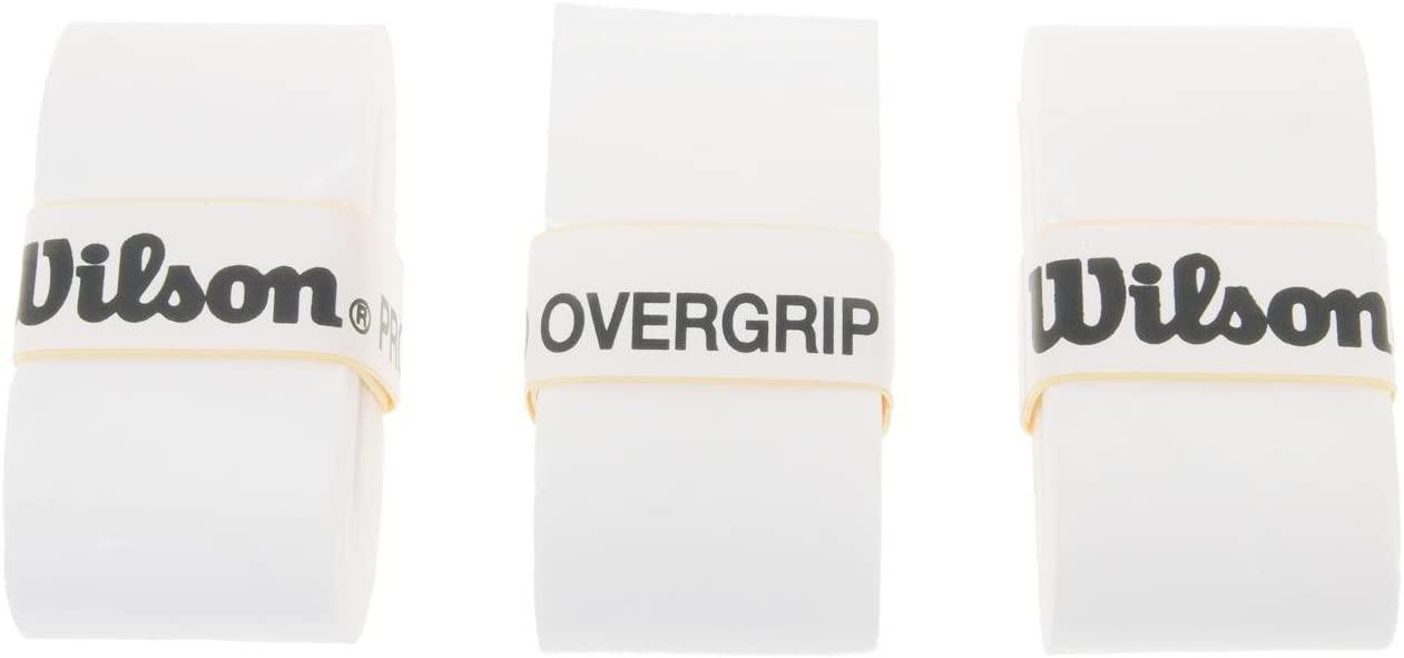 Wilson Tennis Racquet Pro Over Grip, White, Pack of 3 - JOY2ESpree