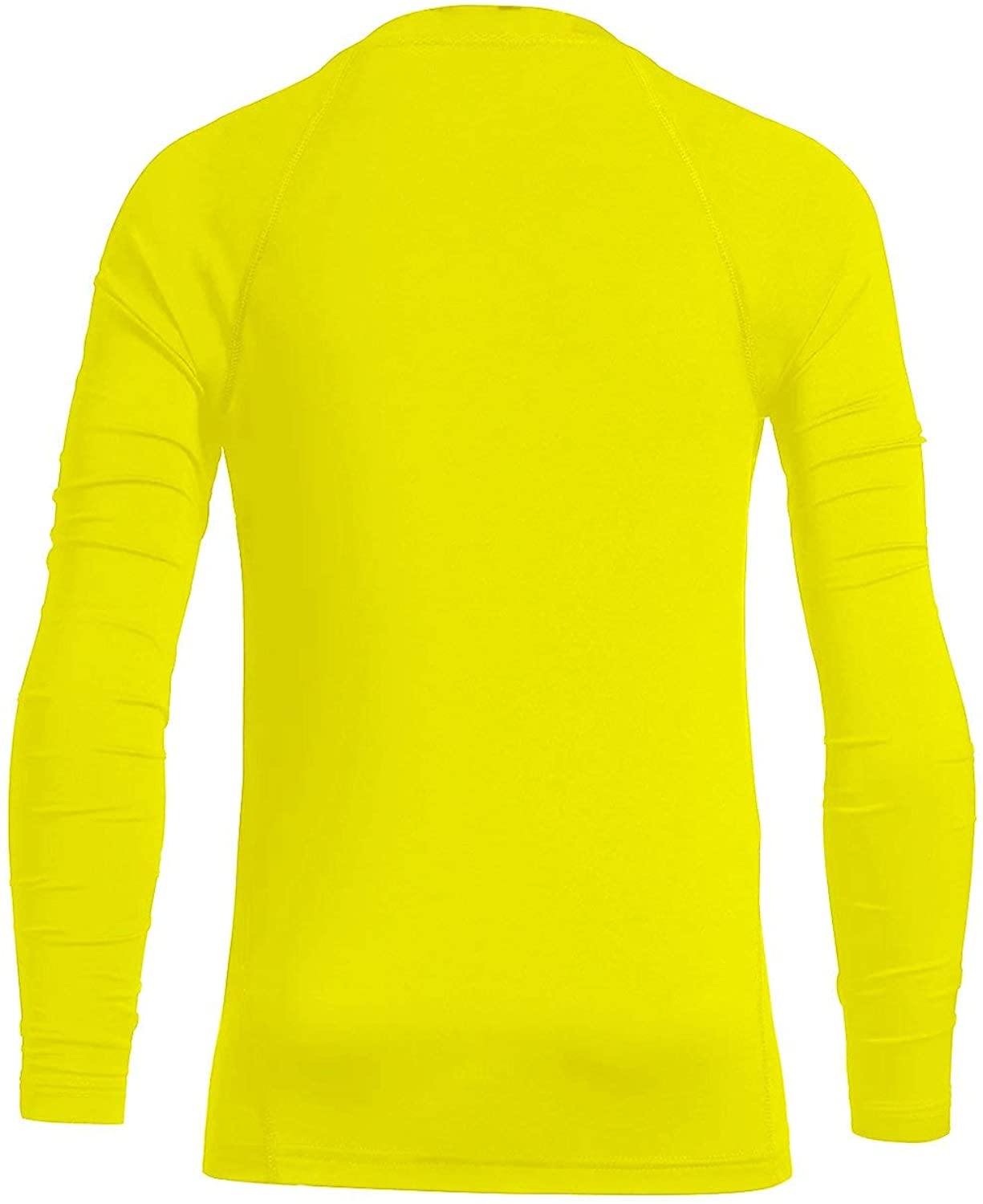 BALEAF Youth Boys'/Girls' Thermal Compression Sports Shirts Long Sleeve Fleece Base Layer Crew Neck