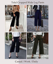 
                        
                          將圖片載入圖庫檢視器 Tsful High Waisted Wide Leg Pants for Women Summer Business Casual Crop Dress Pants Stretch Pull On Capris
                        
                      