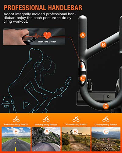 OVICX Magnetic Stationary Bike Belt Drive Indoor Cycling Workout Bike for home Gym - JOY2ESpree