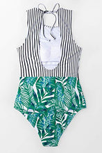 
                        
                          將圖片載入圖庫檢視器 CUPSHE Women's Striped Leafy One Piece Swimsuit
                        
                      