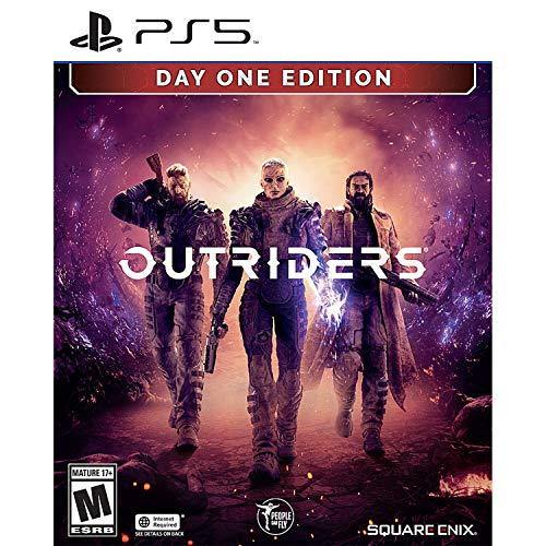 PlayStation 5 DualSense Wireless Controller Bundle with Outriders Day One Edition PS5 Game and Cleaning Cloth - JOY2ESpree