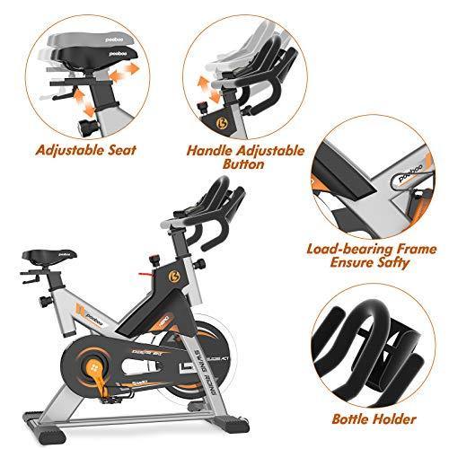 cycool Exercise Bike Indoor Stationary Cycling Bike with Comfortable Seat Cushion & LCD Monitor for Home Workout Bike Training - JOY2ESpree