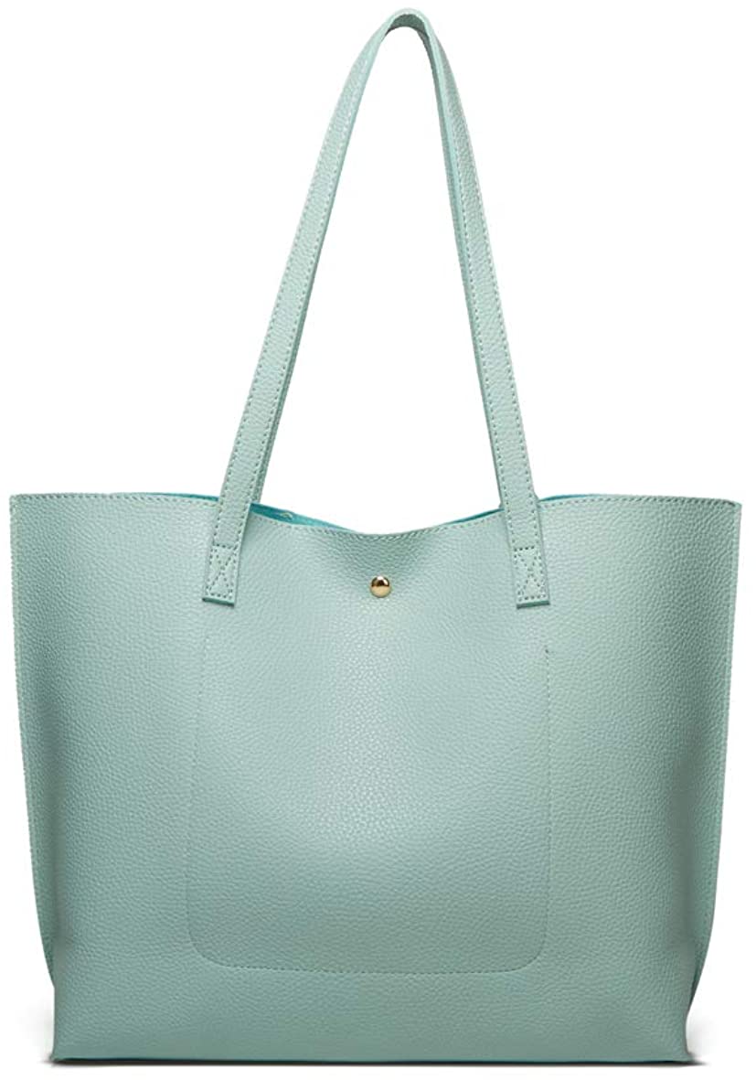 Women's Soft Faux Leather Tote Shoulder Bag from Dreubea, Big Capacity Tassel Handbag