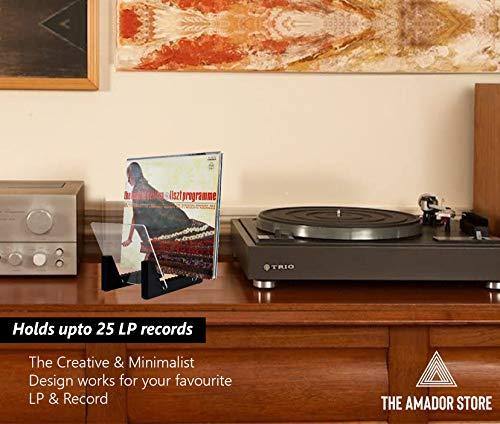 The Amador's Store Vinyl LP Record Rack 25-30 LP Storage Stand Holder - JOY2ESpree