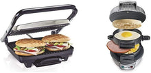 
                        
                          गैलरी व्यूवर में इमेज लोड करें, Hamilton Beach Panini Press, Sandwich Maker &amp; Electric Indoor Grill, Upright Storage, Nonstick Easy Clean Grids, Stainless Steel (25410) - JOY2ESpree
                        
                      