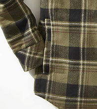 
                        
                          画像をギャラリービューアに読み込む, Venado Men's Plaid Shirt Jacket -Long Sleeved Quilt Lined Brushed Flannel Rugged Shirt
                        
                      
