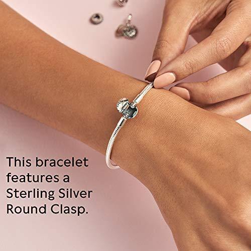 PANDORA Jewelry Smooth Moments Snake Chain Charm Sterling Silver Bracelet - JOY2ESpree