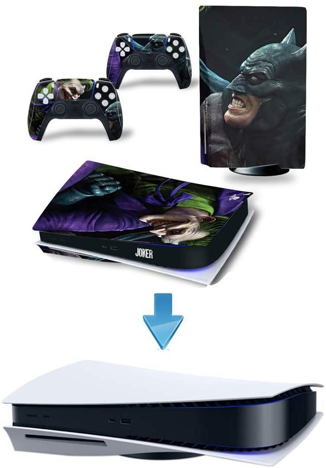 Decals Cover Whole Body Skin Protector for PS5 Playstation 5 Console Wrap Sticker Skin with 2 Wireless DualSense Controller Decal - JOY2ESpree
