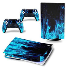 
                        
                          Muat gambar ke penampil Galeri, UUShop Skin Sticker Decal Cover for Playstation PS5 CD Disk Edition Console and Controllers Ice Blue Flame - JOY2ESpree
                        
                      