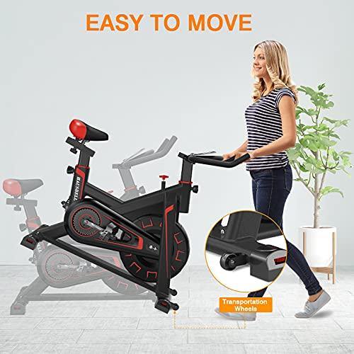 Exercise Bike Stationary Indoor Cycling Bike-HAUSBELL Sturdy Super Quiet Spin Bike . - JOY2ESpree