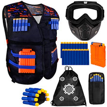 
                        
                          Muat gambar ke penampil Galeri, Meland Kids Tactical Vest Kit for Nerf Guns N-Strike Elite Series With Detachable Tactical Face Mask for Nerf Rival, Refill Darts, Dart Pouch, Reload Clips and Wrist Band for Boys Gifts Age 6 7 8 9 10
                        
                      