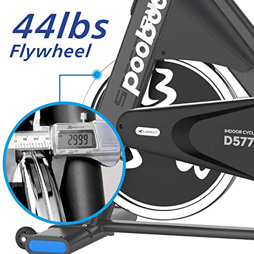 pooboo Professional Commercial Exercise Bikes D577, Heavy-Duty Belt Drive Indoor Cycling Bike - JOY2ESpree