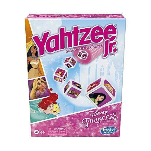 Hasbro Gaming Yahtzee Jr.: Disney Princess Edition Board Game for Kids Ages 4 and Up - JOY2ESpree