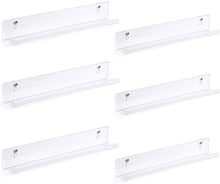 
                        
                          गैलरी व्यूवर में इमेज लोड करें, NIUBEE Black Vinyl Record Shelf Wall Mount 6 Pack - JOY2ESpree
                        
                      